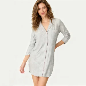 QinQin New Arrival Elegant Home Comfortable Women's Night Dress Pajamas Super Soft Lightweight Casual Breathable Lyocell V-neck