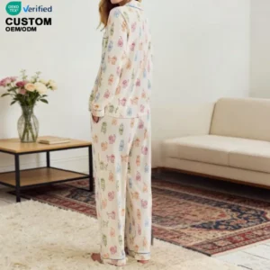 QinQin Apparel Produces High-end Certified Women's Pajamas at Preferential Prices and Can Provide OEM and ODM Services.