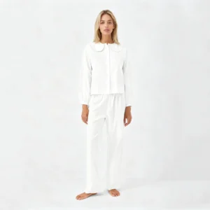 QinQin New Arrival Elegant Front Sweet Comfortable Women's Long-sleeve Pants Pajamas Sets Soft Fashionable Turn-down Collar