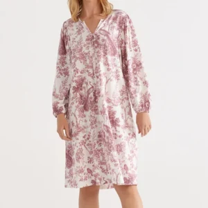 QinQin New Style Breathable Pajamas for Women Custom Printing Spring/Autumn Casual Plus Size Sleepwear with Front Logo