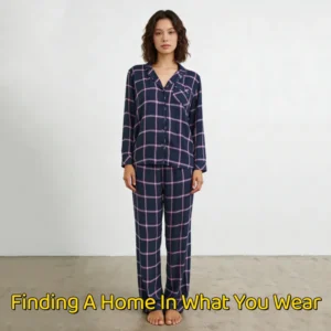 QinQin Women's Elegant Two-Piece Pajama Set Long Sleeve Soft Cotton Bamboo Custom Logo Winter Sleepwear