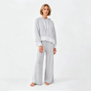 QinQin New Arrival Elegant Casual Soft Breathable Women's Hoodie Pants Pajamas Sets Comfortable Lightweight Long Sleeves