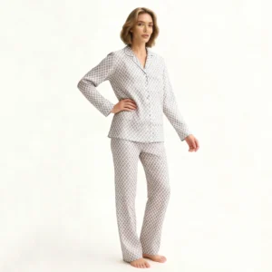 QinQin Women's Elegant V-neck Long Sleeve Pants Pajamas Sets Super Soft Elastic Waist Loungewear Comfortable Breathable Fabric
