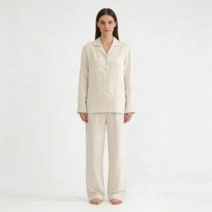 QinQin New Arrival Fashionable Casual Lightweight Breathable Women's Long-sleeve and Pants Pajamas Sets Drawstring Sleepwear Set