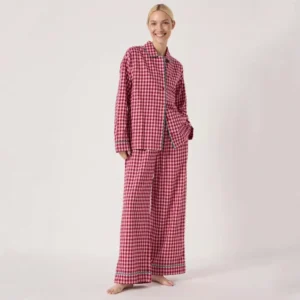 QinQin Casual High Quality Comfortable Women's Long-sleeve Elastic Waist Pants Pajamas Sets Breathable Fashionable Loungewear