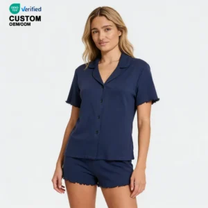 QinQin Women's Solid Soft Short Sleeve and Shorts Pajamas Sets Breathable Summer Sleepwear Elastic Waist Women Pyjamas Set PJ