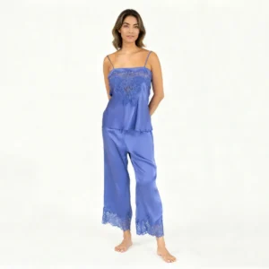 QinQin High Quality Enchanting Stylish Flattering Comfortable Elegant Women's Pajamas Sets Casual Camisole Top Pants Front