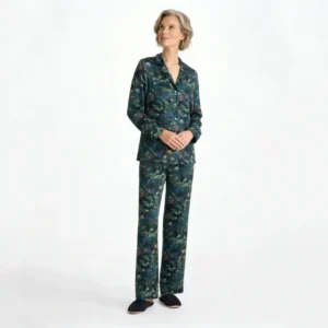 QinQin Hot Sale Custom Printing Trendy Nightwear Sets for Ladies Flattering Women's Long-sleeve and Pants Pajamas Sets Sleepwear