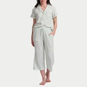 QinQin Comfortable Breathable Women's Short-sleeve and Pants Pajamas Sets Loungewear Set Women's Sleepwear Set With Lace Detail