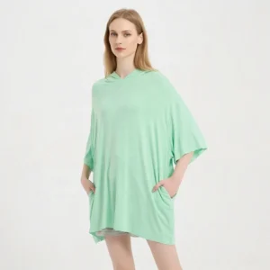 QinQin Wholesale Custom Printed Knitted Plus Size Soft Lyocell Breathable Women's Casual Comfort Indoor Bedroom Dress Set