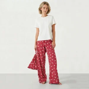 QinQin Elegant Casual High Quality Comfortable Women's Short-sleeve Lyocell Pants Pajamas Sets Cozy Breathable Lightweight