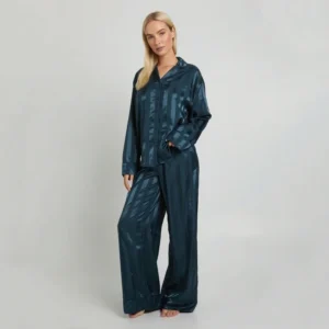 QinQin Women's Smooth Breathable Trendy Long-sleeve Pants Pajama Sets Comfortable Classic Winter Summer Spring