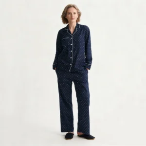 QinQin Home Wear V-neck Elastic Waist Cozy Flattering Stylish Comfortable Elegant Soft Breathable Women's Long-sleeve Pants