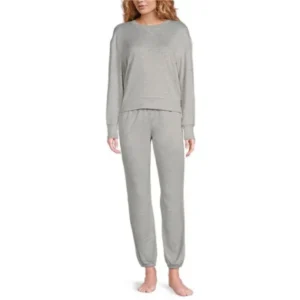 QinQin Elegant Fashionable Casual Flattering Lightweight Breathable Women's Long-sleeve Pants Pajamas Sets Comfortable Front