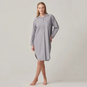 QinQin Elegant Comfortable Super Soft Cozy Casual Breathable Long-sleeve Customizable Women's Night Dress Pajamas Spring Summer