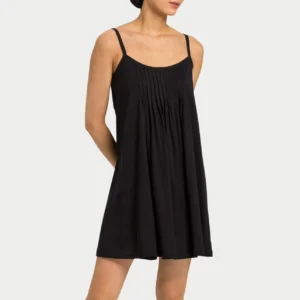 QinQin Hot Sale New Arrival Comfortable Cozy Women's One-piece Night Dress Lightweight Breathable Sleepwear Front Lyocell Spring