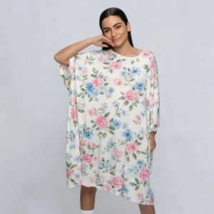 QinQin Women's Casual Summer Plus Size Pajamas Custom Design Printed Knitted Comfortable Lyocell Lounge T-shirt Breathable Soft