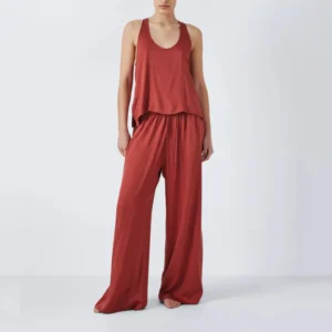 QinQin High Quality Elegant Casual Soft Women's Pajama Sets Breathable Lyocell Fabric Front Drawstring Closure Cozy Cotton