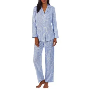 QinQin High Quality Elegant Classic Cozy Comfortable Women's Long-sleeve Pants Pajamas Sets Custom Front Printing Breathable