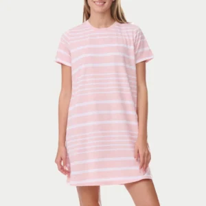 QinQin Cozy Stretchy Comfortable Breathable Lyocell Women's Nightwear Dress Lightweight Casual Super Soft Front Summer Night
