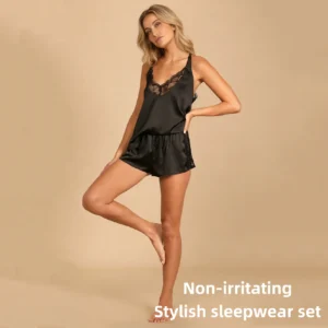 QinQin Women's Wholesale Comfortable Soft Summer Loungewear Set Women Two Pieces Home Wear Short Pajamas Set PJ Sets Pyjamas