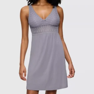 QinQin Elegant Smooth New Arrival Breathable Women's One-piece V-neck Night Dress Pajamas Lace Details Comfortable Sleepwear
