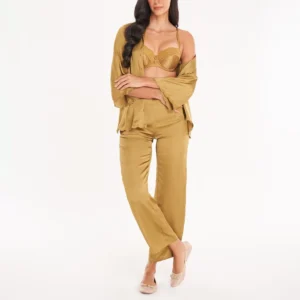 QinQin Custom Loungewear Manufacturer Women's Sleepwear Pajamas Set Lounge Wear Spring and Autumn Pajama Set